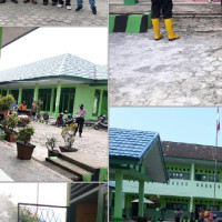 Cegah Penyebaran <i>Covid-19</i> , MIN 2 Bengkulu Selatan Lakukan Penyemprotan Disinfektan