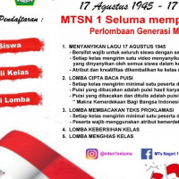 Meriahkan Peringatan HUT ke-75 RI, MTs Negeri 1 Seluma Adakan Berbagai Lomba