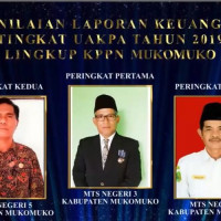 MTsN 6 Mukomuko Raih Juara III Penyusunan Laporan Keuangan Tahun 2019