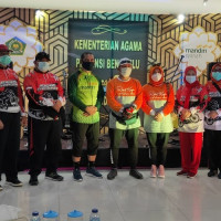 Ikuti Gowes Bareng BSM, Kakan Kemenag Kota Himbau Jajarannya Rajin Olahraga