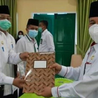 Terima Penyerahan DIPA Sekaligus Menandatangani Fakta Integritas, Kakankemenag BU: Kita Siap Jalankan Semua Instruksi  Kakanwil