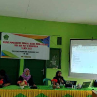 Kepala MAN 1 Mukomuko Pimpin Rapat Rencana Kerja Madrasah dan RKA BOS MAN 1 Mukomuko Tahun 2021