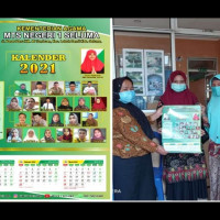 Cetak Kalender 2021, MTs N 1 Seluma Bagikan pada Masyarakat Sekaligus Promosi Sekolah