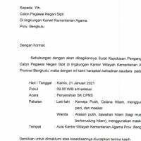 21 Januari 2021, SK CPNS Kemenag 2019 Dibagikan