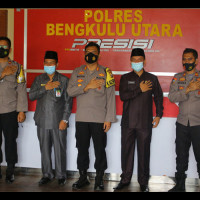 Perkuat Sinergitas, Ka. Kan Kemenag Bengkulu Utara, Drs. H. Ajamalus, MH, Silaturrahmi ke Ka. Polres Bengkulu Utara