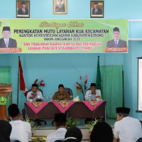 Kemenag Lebong, Gelar Bimtek Peningkatan Mutu Layanan KUA