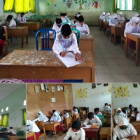 Siswa-Siswi Kelas VI (Enam) MIN 2 Bengkulu Selatan Ikuti Ujian PAS Genap