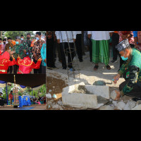 Peletakan Batu Pembangunan Musollah Yayasan Fisabillilah Maju Mandiri, Ka.Kan Kemenag BU: “Kami Ini Adalah Sarjana Iqro’!”