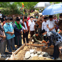 Kakan Kemenag MM Hadiri Peletekan Batu Pertama Pembangungn Ponpes Al Fatah Nailul Anwar