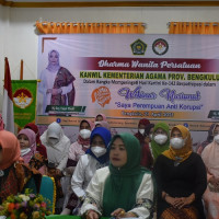 Sambut Hari Kartini, DWP Kanwil Kemenag Bengkulu Ikuti Webinar Nasional Anti Korupsi