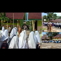 Jalin Kerjasama Dengan Polsek Ketahun, MTsN 2 BU Gelar Sosialisasi Dihari Pertama Masuk Sekolah