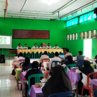 MTsN 2 Mukomuko Gelar Rapat Kenaikan Kelas dan Pembagian Beban Kerja TP 2021/2022