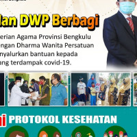 Kanwil dan DWP, Salurkan 1.000 Paket Sembako Kepada Masyarakat Terdampak Covid-19