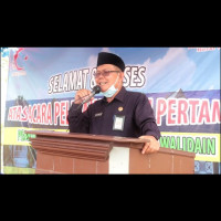 Peletakan Batu Pertama Pesantren Qur’an Birrul Walidain, Kakan Kemenag Kab.Seluma Berikan Semangat