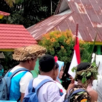 MTsN 2 Mukomuko Terima Kunjungan Rombongan Karnaval dan Drumband MA Miftahul Ulum