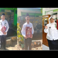 Dalam Rangka Peringatan Hari Amal Bakti ke 76, Guru MTsN 1 Bengkulu Selatan Terima Penghargaan Satya Lencana