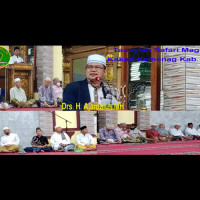 Safari Sholat Maghrib dan Tausiyah, Kakan Kemenag BU:”Memotivasi untuk Memakmurkan Masjid”