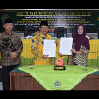 Sepakat Jalin Kerjasama, Kemenag dan BPN Tandatangani MoU Percepat Sertifikasi Tanah Wakaf