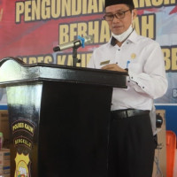 Kakan Kemenag Kaur Hadiri Giat Undian Vaksin Berhadiah