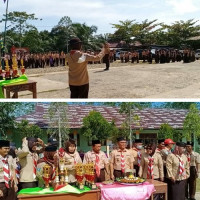 Peringati Baden Powell Day Tahun 2022, MTS Qaryatul Jihad Benteng Tuan Rumah Pramuka Kwarcab se-Benteng