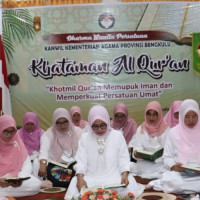 Jelang Akhir Ramadhan,DWP Kemenag Provinsi Bengkulu Khatam Al-Quran