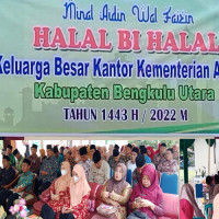 Halal Bi Halal, Kakankemenag BU Berpesan Agar Jangan Memutus Amal Ibadah di Bulan Ramadhan