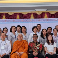 Ka. Kanwil Hadiri Pelantikan Ketua dan Pengurus Majelis Buddhayana Provinsi Bengkulu Periode 2022 - 2027