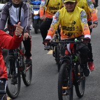 Usung Tema MB NKRI Mutlak, Kemenag Gowes Touring Kota Curup