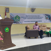 Buka PDWK Penggerak Moderasi Beragama, Kakanwil Ajak Seluruh Peserta Disiplin