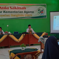 Bersama Kanwil, Kemenag Bengkulu Utara Sosialisasikan  Pendaftaran Lembaga LPQ dan Pondok Pesantren