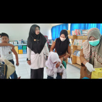 Puskesmas Lais Berikan Vaksin Rubella Siswa MTsN 3 Bengkulu Utara di Bawah Usia 12 Tahun