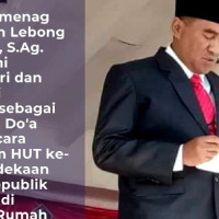 Upacara HUT RI, Kakan Kemenag Doakan Lebong Diberikan Anugrah Kedamaian