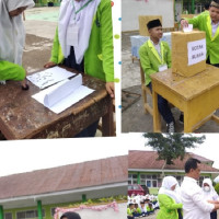 MTsN 2 Gelar Pemilihan Ketua, Kory dan Delfin Pasangan Terpilih OSIM