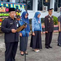 Kakan Kemenag Bengkulu Selatan Pimpin Doa Pada Upacara HUT Provinsi Bengkulu