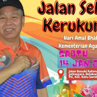 Tutup Semarak HAB ke-77, Kanwil Gelar Jalan Santai Kerukunan Bertabur Hadiah